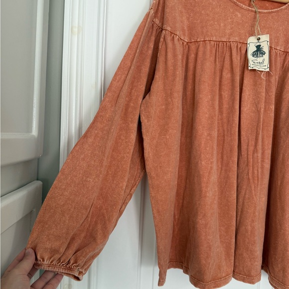 NWT Easel mineral wash baby doll long sleeve size large - Picture 2 of 6